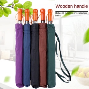 Cross-border Wholesale Super Large Semi-Automatic Classic Pongee Open <b>Umbrella</b> Promotional Folding Business Advertising Golf - Product Image 2