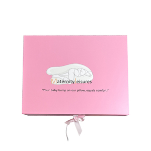 HengXing Luxury <b>pink</b> Printed Cardboard Magnetic Closure <b>Gift</b> Box with Book Shape Packaging Box for Pillows - Product Image 3