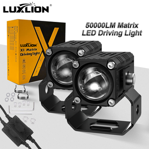 LUXLION 12V 50W 5000LM Phares de <span class=keywords><strong>moto</strong></span> LED Phare stroboscopique <span class=keywords><strong>Mini</strong></span> feux de route Feux de travail Feux antibrouillard Ampoule pour voiture camion SUV - Product Image 1