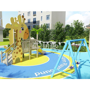 Moetry Girafe en forme de bébé enfant en bas âge terrains de jeux éducatifs en bois <span class=keywords><strong>pour</strong></span> enfants maternelle garderie jardin Playsets extérieur - Product Image 2