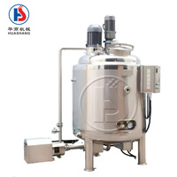 Réservoir de mélange liquide de 100 L, réservoir de mélange en acier inoxydable chauffant avec agitateur, chauffage à enveloppe, réservoir de mélange homogénéisateur