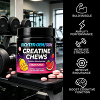 Richtek Groothandel Fruit Funch Spieropbouw Ondersteuning Fitness Training Premium Creatine Monohydraat Kauwtabletten