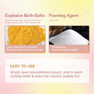 Kit busa mandi bom gelembung, Kit sabun tidak beracun menciptakan air berwarna-warni & ton gelembung mandi - Product Image 5