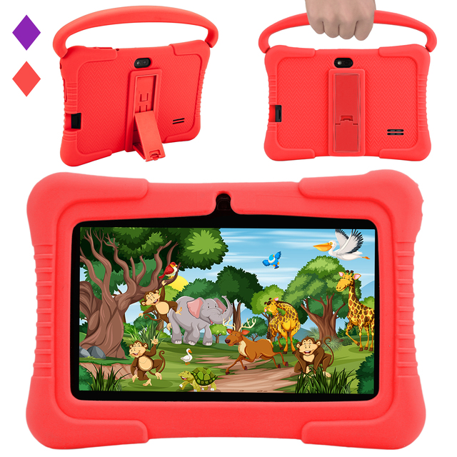 New China Allwinner Quad Core Mini Shockproof 7 Inch Android 10.0 Tablet 2GB 32GB School Student Learning Gaming Entertainment