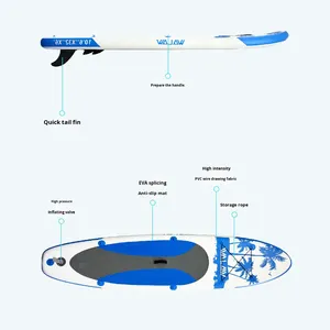 <span class=keywords><strong>Planche</strong></span> à <span class=keywords><strong>pagaie</strong></span> gonflable en PVC <span class=keywords><strong>pour</strong></span> femmes, débutantes en surf et wakeboard, vente en gros et dropshipping - Product Image 4