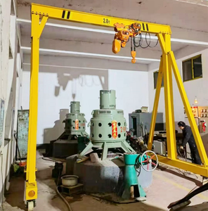 Cần cẩu giàn di động nhỏ Trọng lượng nhẹ để sử dụng kho trong nhà Cần trục di động di động 1t 2t 3t 5t <span class=keywords><strong>10t</strong></span> với Palăng Xích - Product Image 2