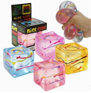 Jouet anti-stress en mousse PU à rebond lent, personnalisé avec logo dessiné à la main, en forme de glaçon ou de sucre de malt, pour cadeau promotionnel - Product Image 1