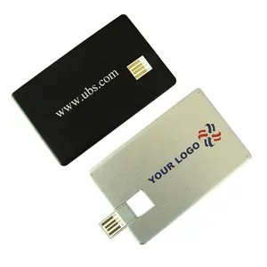 企业礼品名片u盘3.0批发金属信用银行卡笔式驱动器32Gb 64gb带定制标志的u盘
