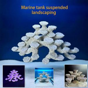 Décoration d'aquarium en forme de cylindre marin, pierre artificielle perméable en céramique pour la culture de bactéries et de coraux morts pour aquarium - Product Image 1