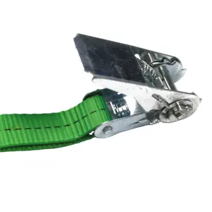 Manufacturer Wholesale GS/CE Certified Green Color Ratchet Tie Down Strap For Cargo Control