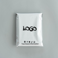 Polymailer personnalisé imprimé de logo rose pêche expédition express biodégradable fermeture éclair