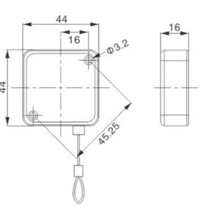 Cable Retráctil Antirrobo con Placa Metálica Circular Adhesiva, Soluciones de Seguridad al por Mayor de Fábrica - Product Image 2