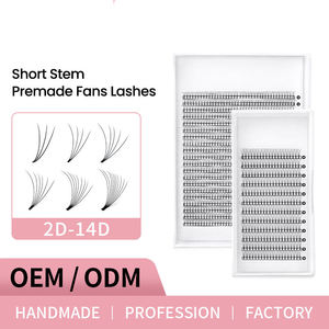 Extensions de Cils en Éventails Pré-faits 6D 8D 10D 12D, Épaisseur 0.05mm 0.07mm, Courbures C D, Tiges Courtes ou Longues, Éventails de Volume Pré-Fabriqués - Product Image 2