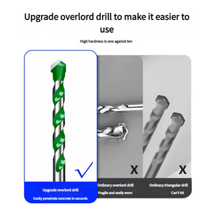 <span class=keywords><strong>Foret</strong></span> Overlord multifonctionnel Grande remise 10mm carbure tranchant pour béton ciment marbre revêtement 3mm forage de trous - Product Image 2