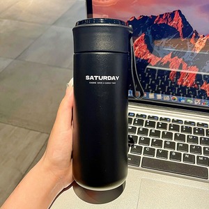 Mug isotherme en acier inoxydable de haute qualité avec couvercle intelligent et poignée en corde pour usage professionnel - Product Image 5