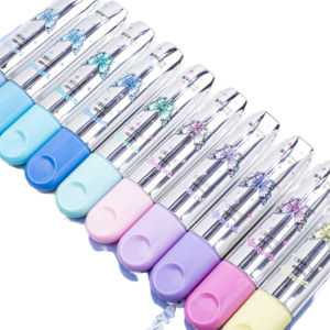 Juego de Rotuladores de <span class=keywords><strong>Colores</strong></span> Pastel con Purpurina de Mariposa para Niñas, Plateado Metálico y Pastel, Mini Material Escolar para Escribir en el Diario - Product Image 1