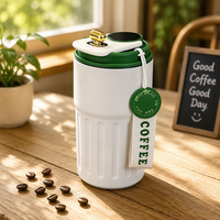 Nouvelle Tasse Isotherme Double Paroi en Acier Inoxydable avec Affichage de Température et Sangle de Transport 450ML