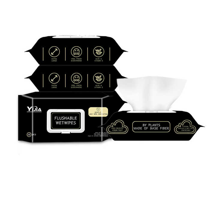 Flushable Wet Toilet Paper Wipes – 80pcs Bag, Oem Customizable