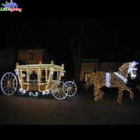 Cendrillon de mariage musulman à LED, noël, citrouille, princesse, cheval, chariot éclairé, Motif cendrillon, Coach, Lihgt