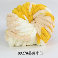 Benang Chenille Tebal Super Besar Gulungan Besar 100% Poliester untuk Selimut, Rajutan Tangan Grosir Kustom