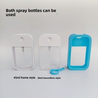 45 ml/50 ml kaartvormige siliconen hoes compressiegietvorm parfumspuitfles reisbeschermhoes kreeft-klauw