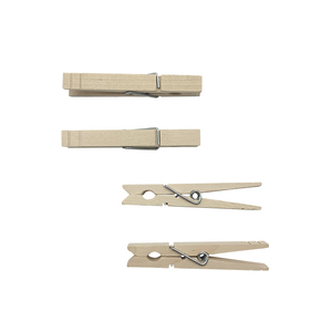 Customized Logo 8.4CM Birch Wooden Fashionable Decorative <b>Spring</b> Clothes Pegs for Living Room Use - Product Image 3