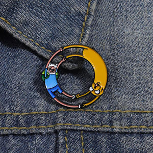 เข็มกลัดเคลือบรูปตัว<span class=keywords><strong>การ์ตูน</strong></span>ในการผจญภัยของอเมริกาตัวแสดงภาพเคลื่อนไหวแรงบันดาลใจเข็มกลัดปกเสื้อของขวัญเครื่องประดับสำหรับเพื่อนเด็ก - Product Image 3