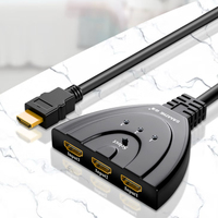SAMZHE Commutateur 3 en 1 1080P/60Hz 3x1 pour partage et distribution vidéo pour ordinateur portable, console de jeu PS5, téléviseur, projecteur