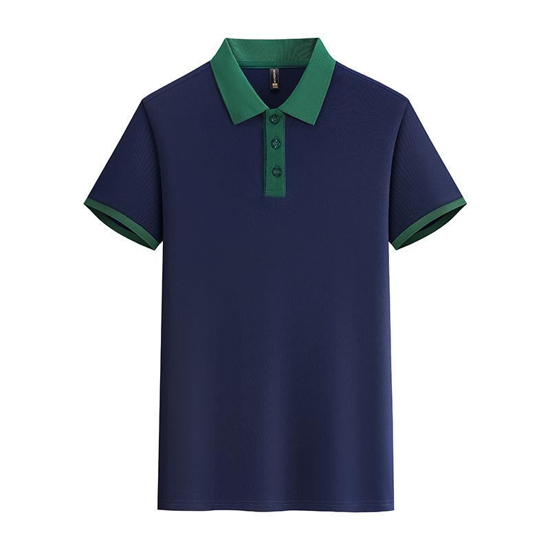 Navy blue and dark green collar