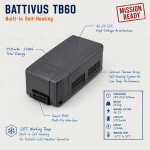 Batterie de vol intelligente professionnelle <span class=keywords><strong>TB60</strong></span> 5935mAh 12S pour <span class=keywords><strong>DJI</strong></span> Matrice 300 350 RTK – Pièces de rechange industrielles haute performance pour drones - Product Image 4