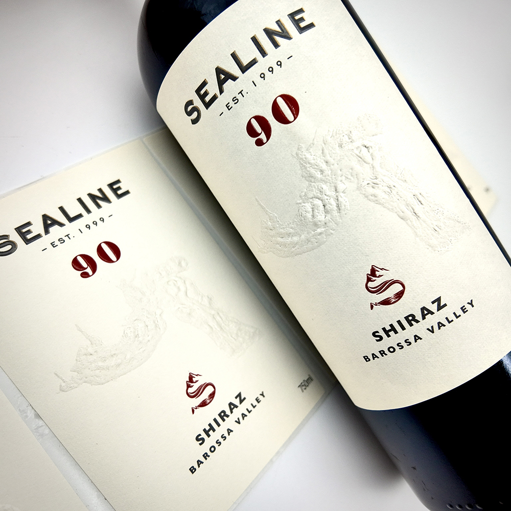 Customized Self-Adhesive Label Stickers with High-Relief 3D Luxurious Texture Embossing Eye-Catching Packaging Labels