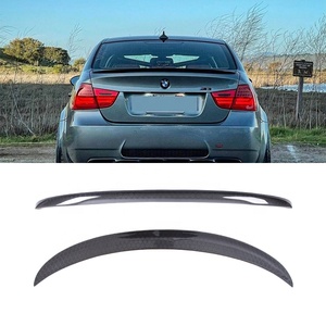 DGRCCS Serie 3 E90 4 Puertas/E90 M3 Estilo P, Alerón Trasero de Fibra de Carbono con Acabado Pulido y Pintura UV, con Cinta Adhesiva - Product Image 1
