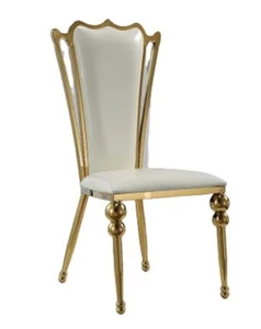 <span class=keywords><strong>Chaise</strong></span> de banquet moderne en acier inoxydable doré Tissu durable Restaurant Fêtes de mariage Hôtels Salons <span class=keywords><strong>Chaise</strong></span> d'hôtel en plein air - Product Image 5