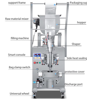 Machine de remplissage et d'emballage horizontale automatique de haute précision pour assaisonnements de fondue chinoise, huile de piment, pâte de sésame, cacahuètes