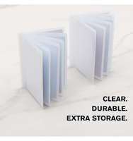 Porte-cartes et porte-photos en vinyle durable HaoRan, 2 inserts de portefeuille transparents de qualité supérieure, vente en gros de porte-cartes personnalisés