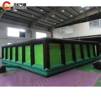 Labyrinthe gonflable géant personnalisé de 6m/7m/8m/9m/10m, château hanté pour enfants et adultes