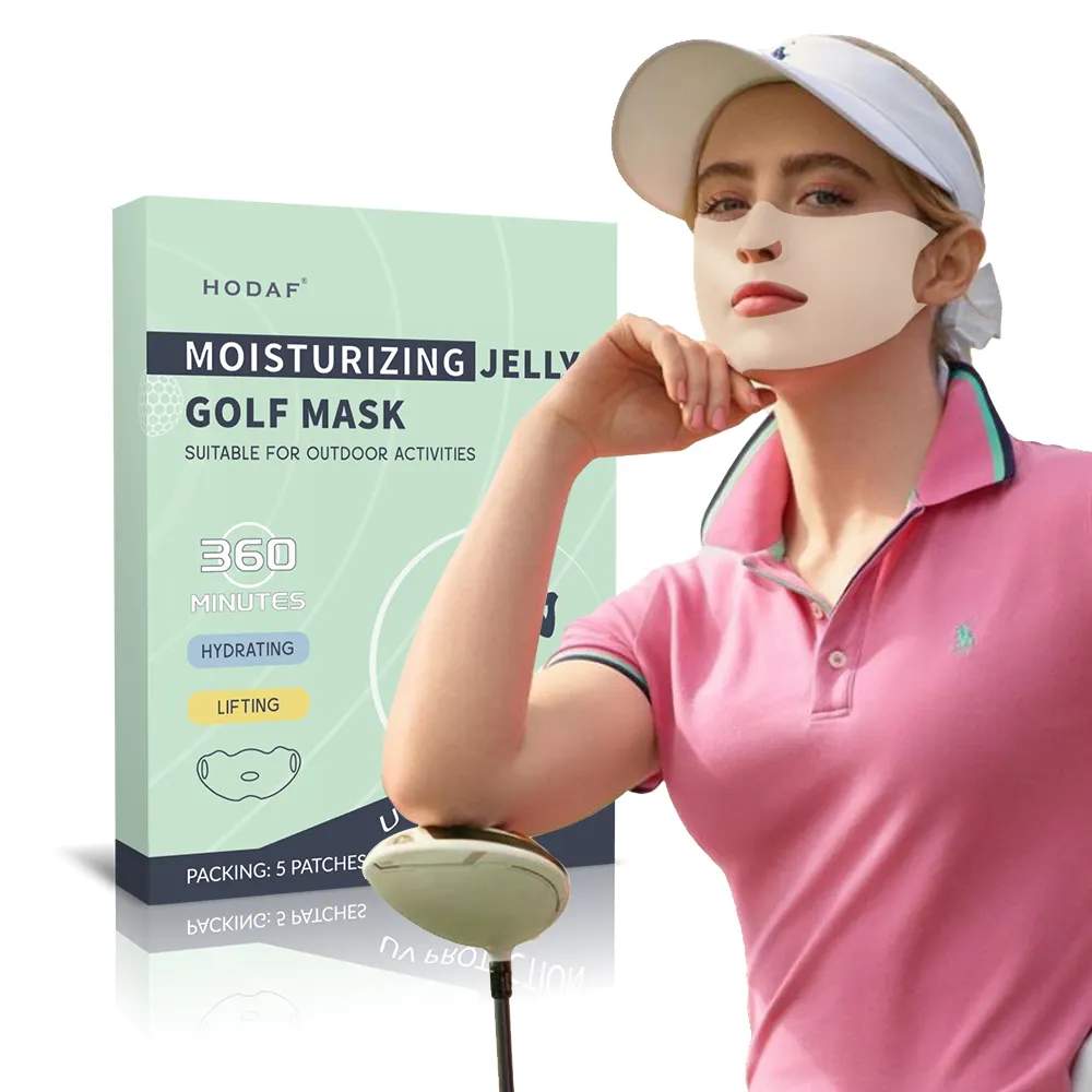 Hot Verkopende Groothandel Anti-Uv Hydraterende Golf Jelly Masker Beschermend Gezicht Opknoping Oor Hydraterende Golfmasker