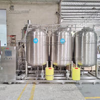 Système automatique de nettoyage CIP en place de la machine CIP pour la ligne de production de cosmétiques alimentaires-rondelle en acier inoxydable