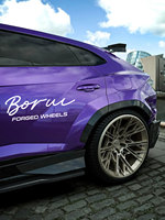 Borui Roue Forgée Super Concave Monobloc Forgé Roue De Voiture De Course 5x120 5x112 5x114.3 Jantes En Alliage Nouvel État Style Sport