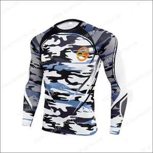 Sportswear Fitness <b>Plus</b> <b>Size</b> Breathable Compression <b>T</b>-<b>Shirt</b> Skin Tight <b>Mens</b> Dry Mesh Gym Clothing Wholesale Seamless 100% Cotton - Product Image 1