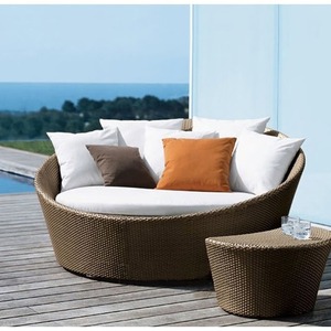 Chaise longue d'extérieur créative pour balcon, canapé <span class=keywords><strong>de</strong></span> loisirs en métal, imperméable et résistant aux UV, pour hôtel, piscine panoramique, combinaison <span class=keywords><strong>de</strong></span> chaises inclinables <span class=keywords><strong>de</strong></span> luxe pour <span class=keywords><strong>jardin</strong></span> en PE - Product Image 1