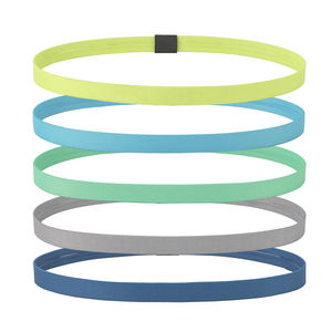 أربطة شعر تمرينات رياضية نحيفة ومخصصة رباط شعر ناعم لا يسبب تجعد أربطة رأس رياضية عصرية عاكسة من البوليستر رباط رأس للجري - Product Image 4