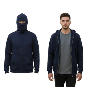 Sudaderas con Capucha y Cremallera para Hombre, Personalizadas al por Mayor con Logotipo Bordado e Impresión Digital, Forradas de Felpa, Impermeables, para Invierno, Unisex - Product Image 1