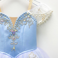 Robe de danse romantique Edance AL-R0224-1 pour enfants, filles, tutu de ballet, costumes de scène avec broderie