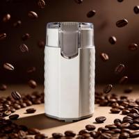Moulin à café électrique automatique domestique ODM OEM avec meules en acier inoxydable, couvercle transparent, surveillance de la mouture en temps réel, utilisation facile