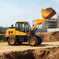 Mini-chargeuse 4x4 diesel pour travaux d'ingénierie, de terrassement et d'agriculture, idéale pour vergers et jardins - Vente chaude