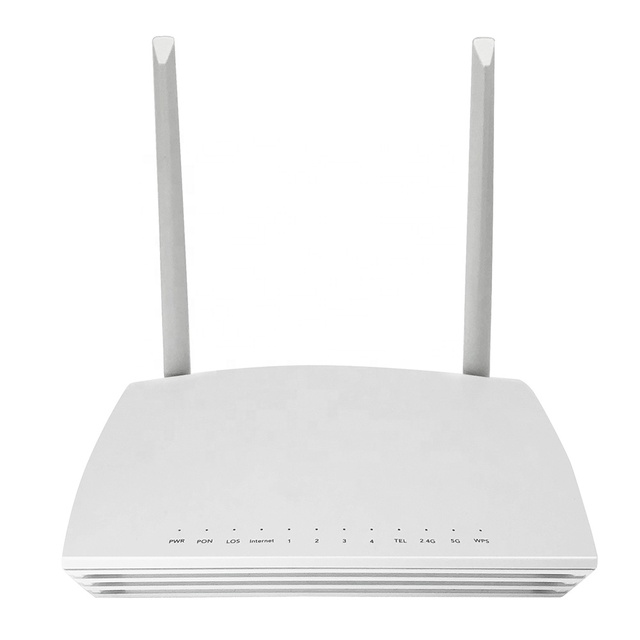 ZC-521 ONT Fiber Optic Equipment GPON ONU with 1GE+3FE+1POTS+2USB+2.4G&5G Dual Band WiFI Used for Epon WiFi6 FTTH Modem Xpon ONT