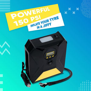 HF-8002 12V tragbarer Autoreifen-Inflator-Kompressor | Präzisions-Digital anzeige + Not-LED-Licht | ABS-Bau - Product Image 5