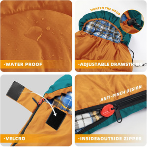 Saco <span class=keywords><strong>de</strong></span> Dormir para Camping <span class=keywords><strong>de</strong></span> <span class=keywords><strong>Dos</strong></span> Tonos, Elegante y en Oferta, para Todas las Estaciones, para Dormir Cómodamente al Aire Libre - Product Image 6