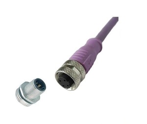 Connecteur M12 avec UL 	 Connecteur en plastique m12 	 Vis <span class=keywords><strong>FB</strong></span> pour connecteur M12 - Product Image 1